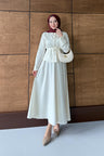 Ajda Pleated Skirt Set Petrol