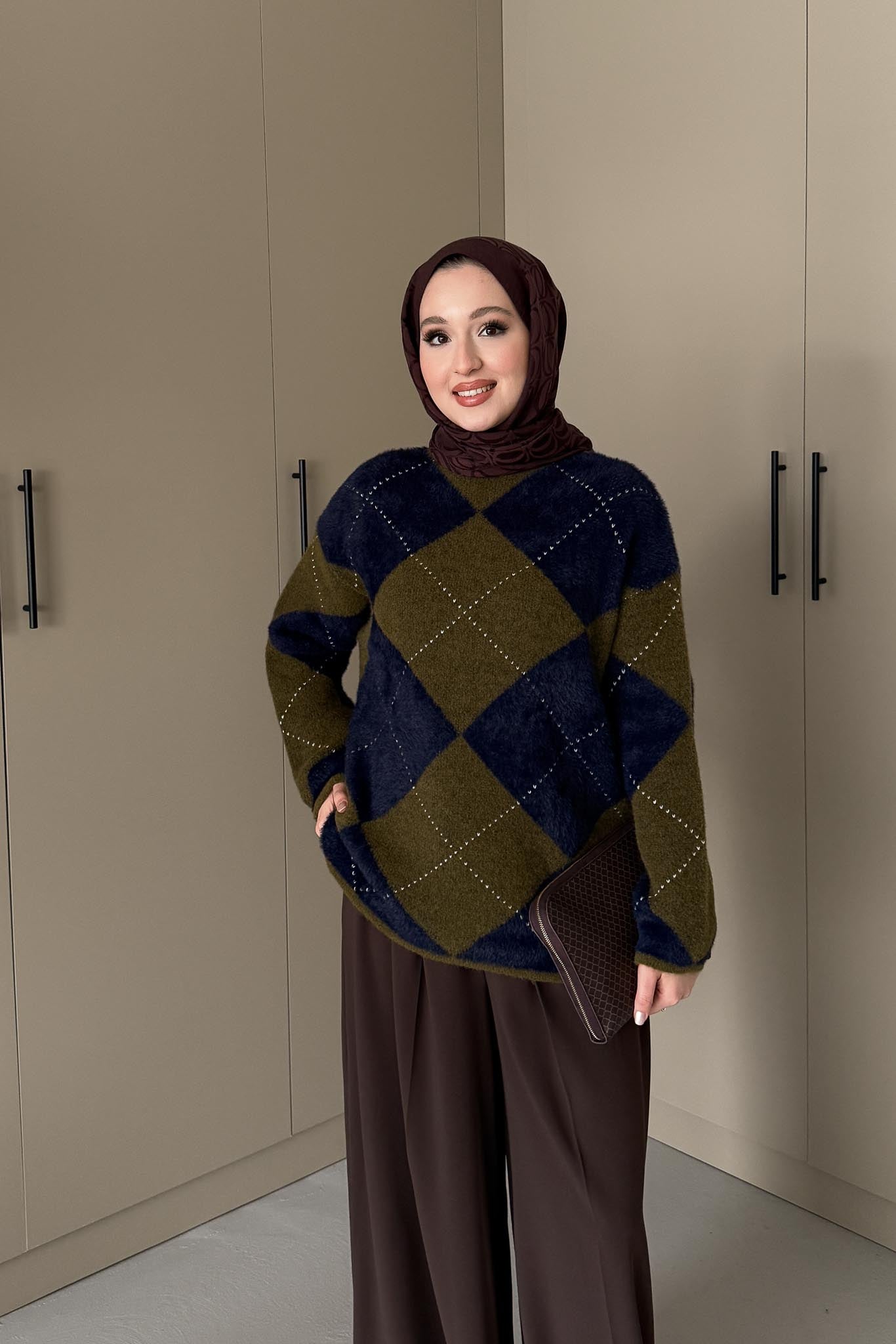 Ajda Pleated Skirt Set Petrol