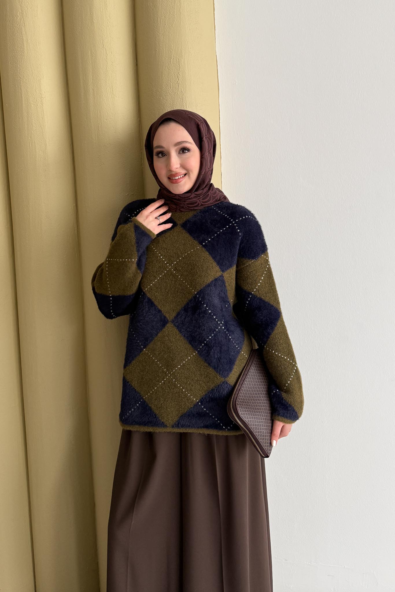 Ajda Pleated Skirt Set Petrol