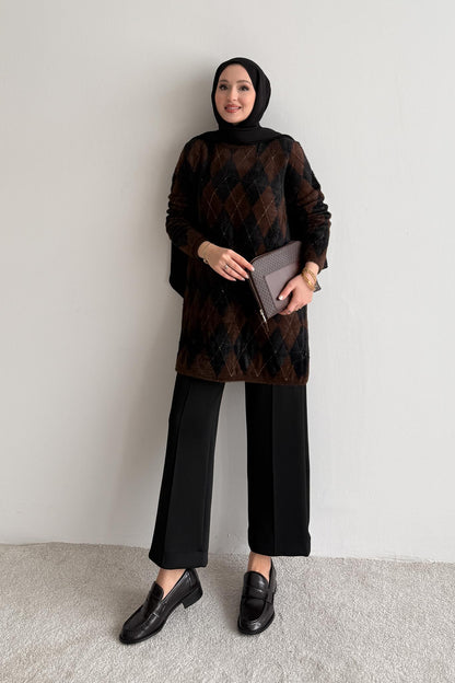 Ajda Pleated Skirt Set Petrol