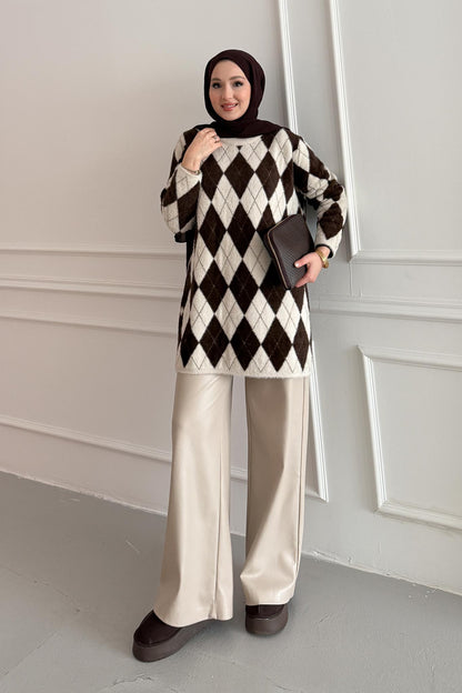 Ajda Pleated Skirt Set Petrol