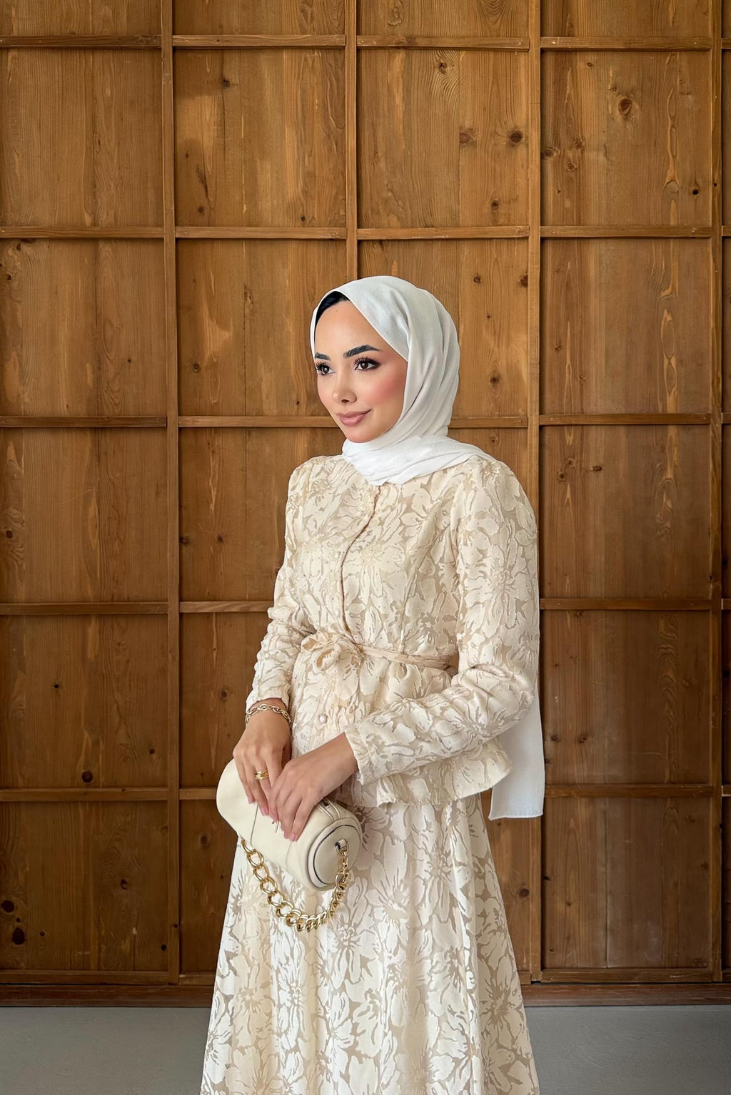 Lavinya Takım Bej