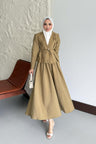 Ajda Pleated Skirt Set Petrol