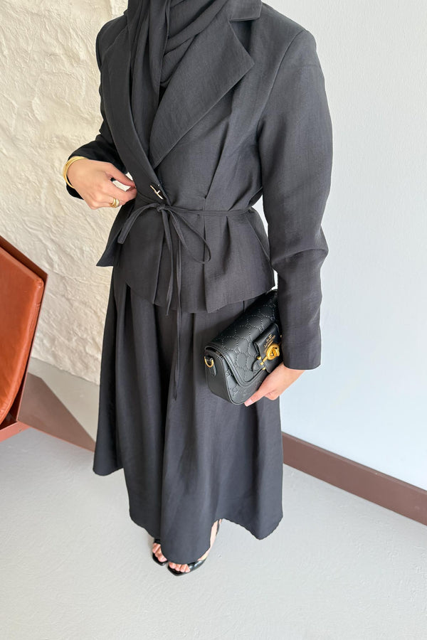 Lc Düğmeli Takım Siyah