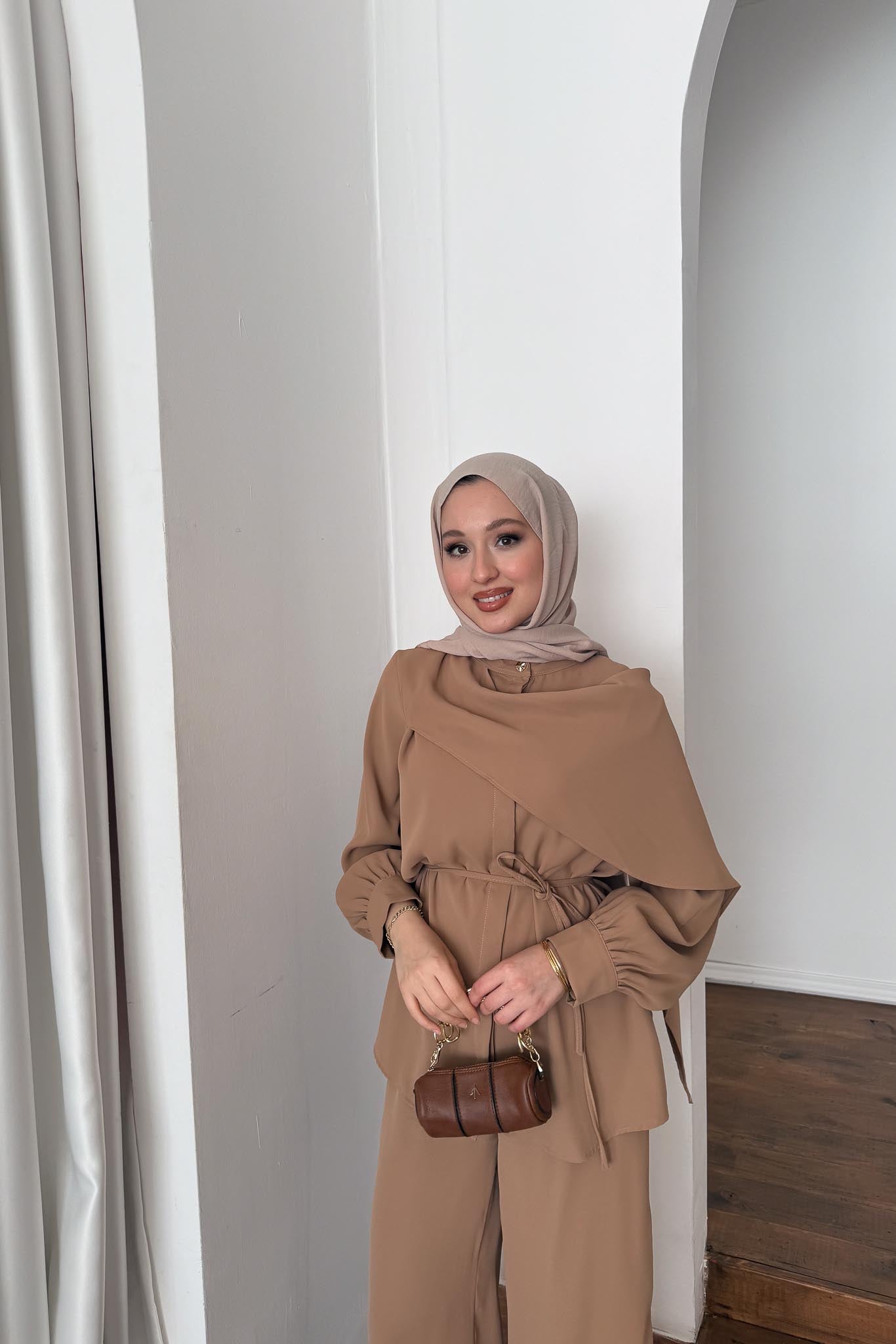 Ajda Pleated Skirt Set Petrol