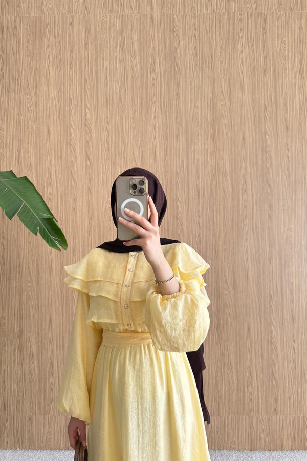 Ajda Pleated Skirt Set Petrol
