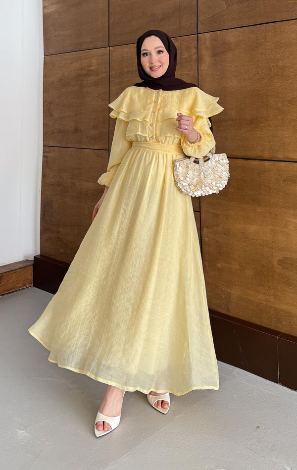Ajda Pleated Skirt Set Petrol