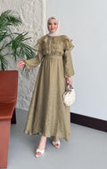 Ajda Pleated Skirt Set Petrol