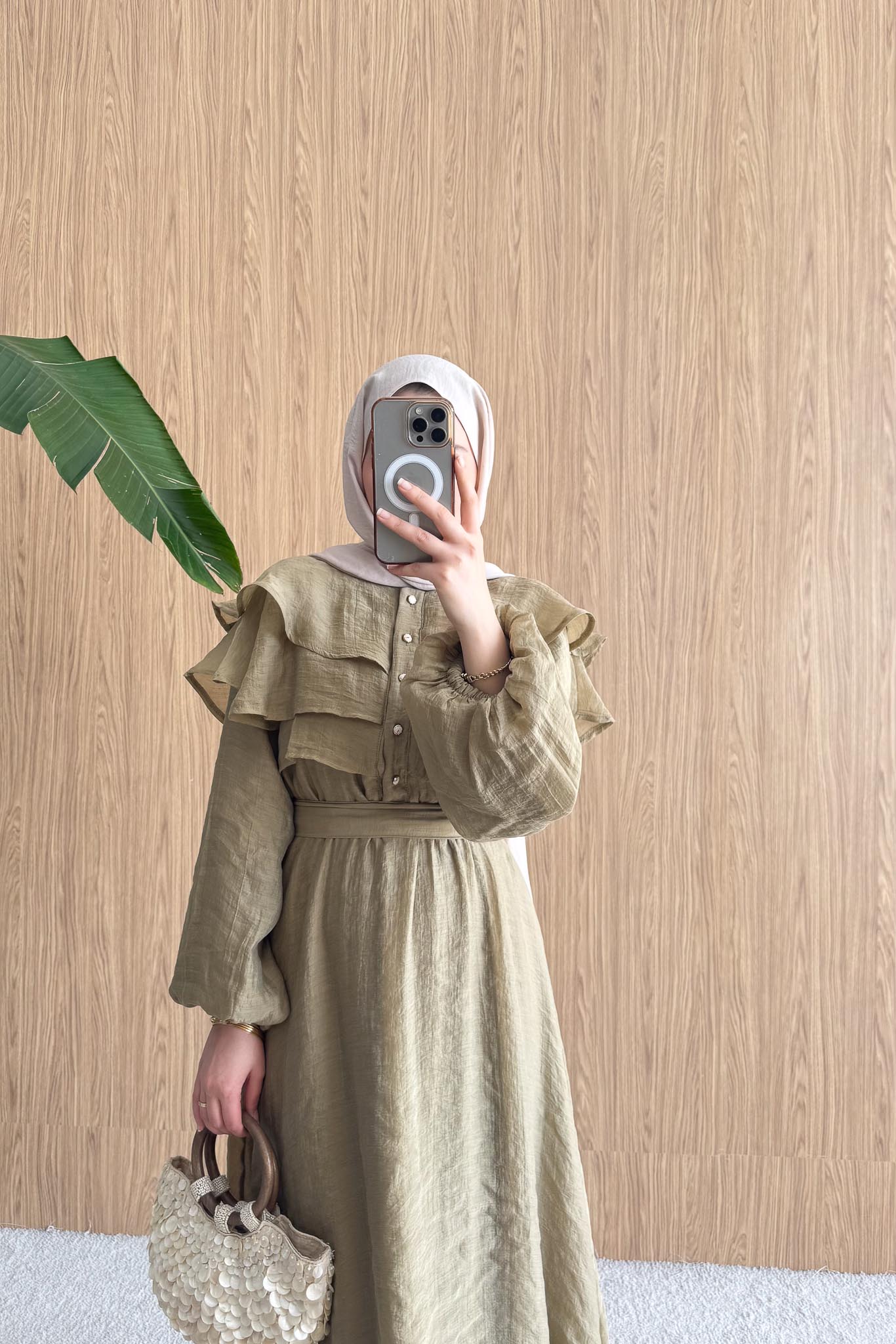 Ajda Pleated Skirt Set Petrol