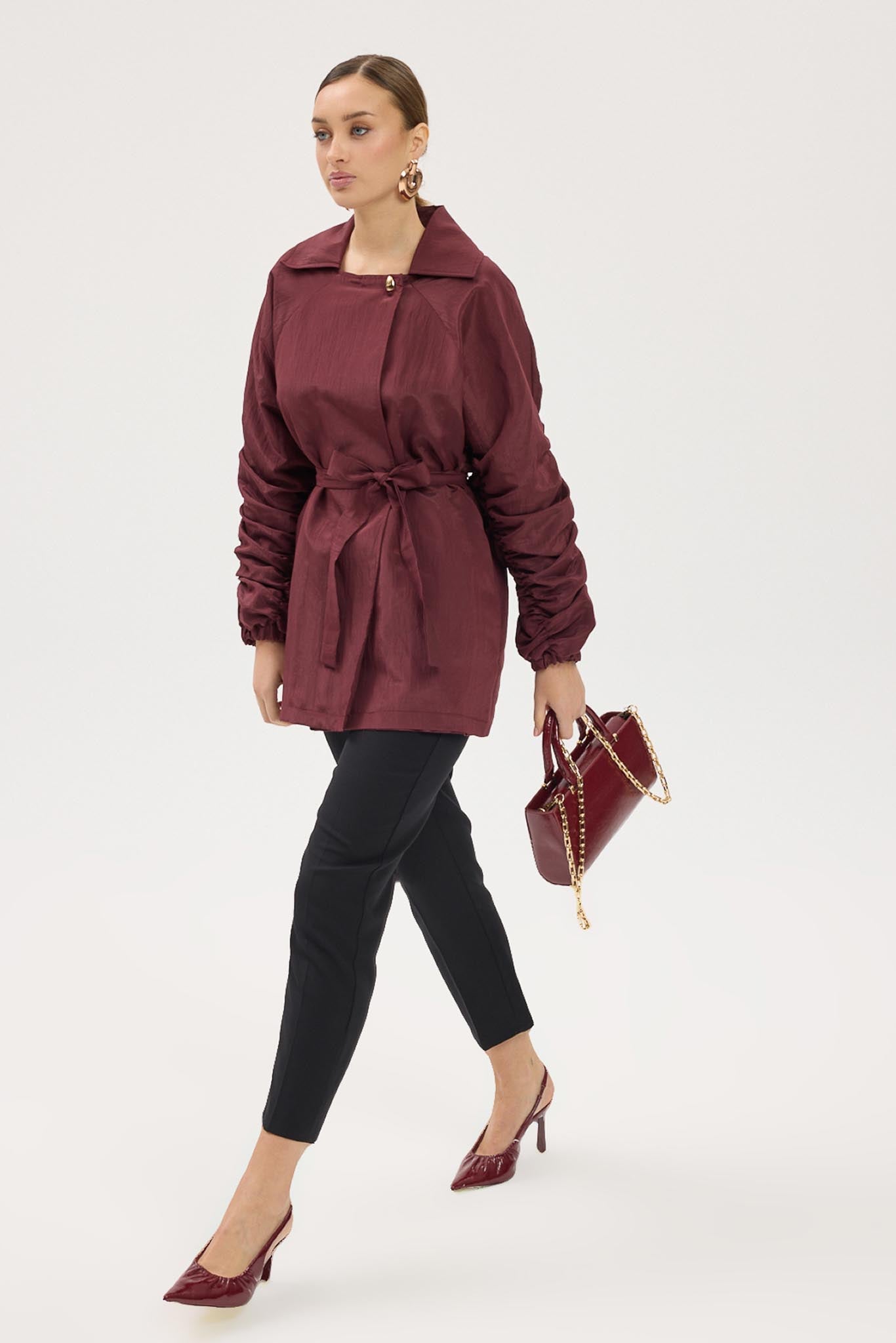 Ajda Pleated Skirt Set Petrol