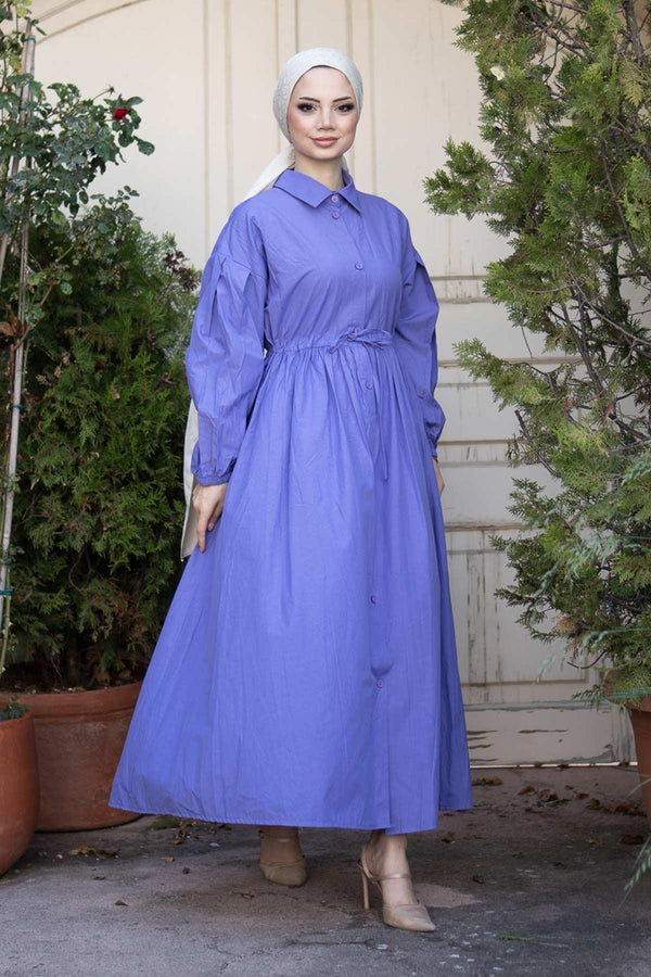 More Poplin Elbise Lila