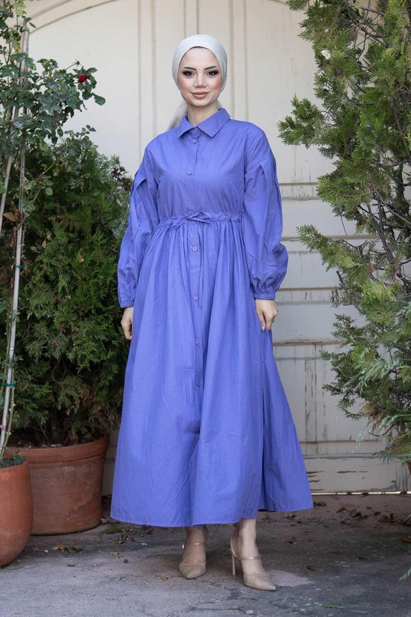 More Poplin Elbise Lila