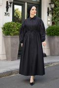 More Poplin Elbise Siyah