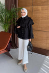 Ales Shoulder Lace Shirt Ecru