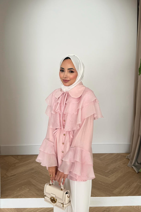 Nehir Gömlek Pembe