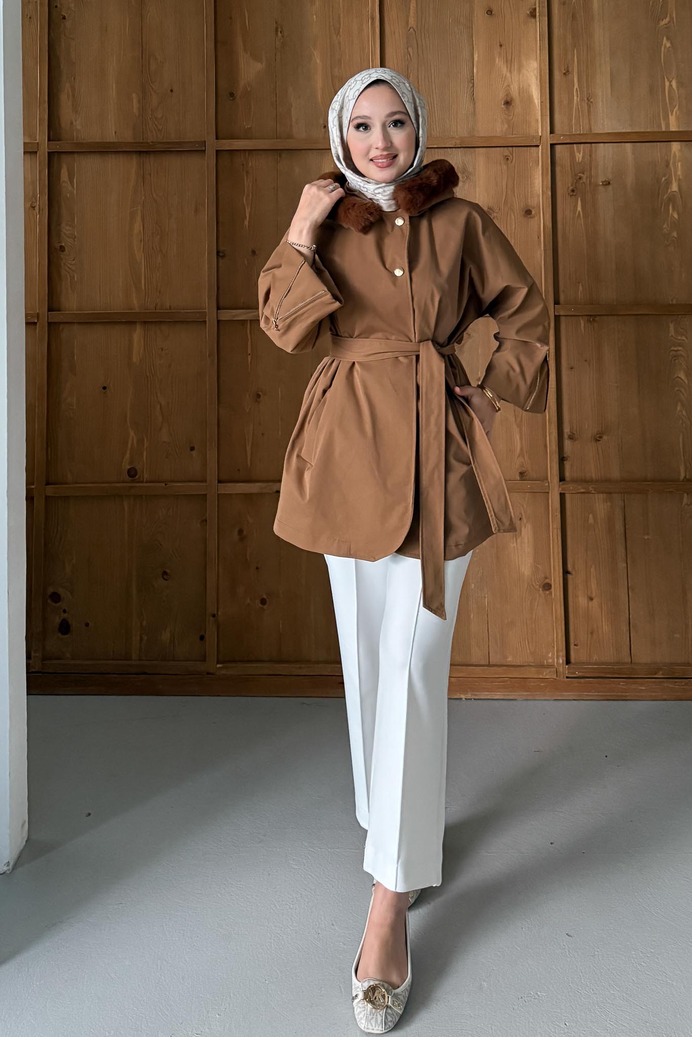 Prime Trench Coat Oil Green