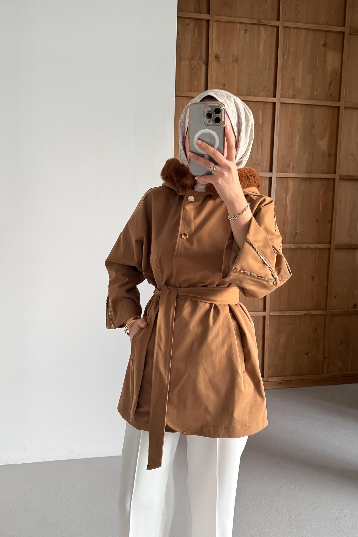 Prime Trench Coat Oil Green