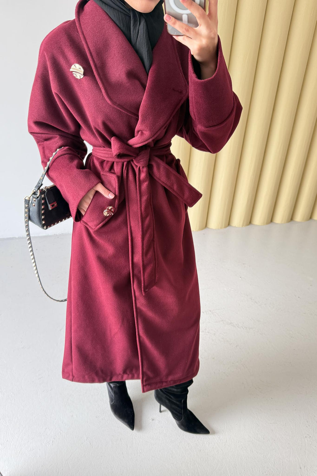Kruvaze Model Kaban Bordo