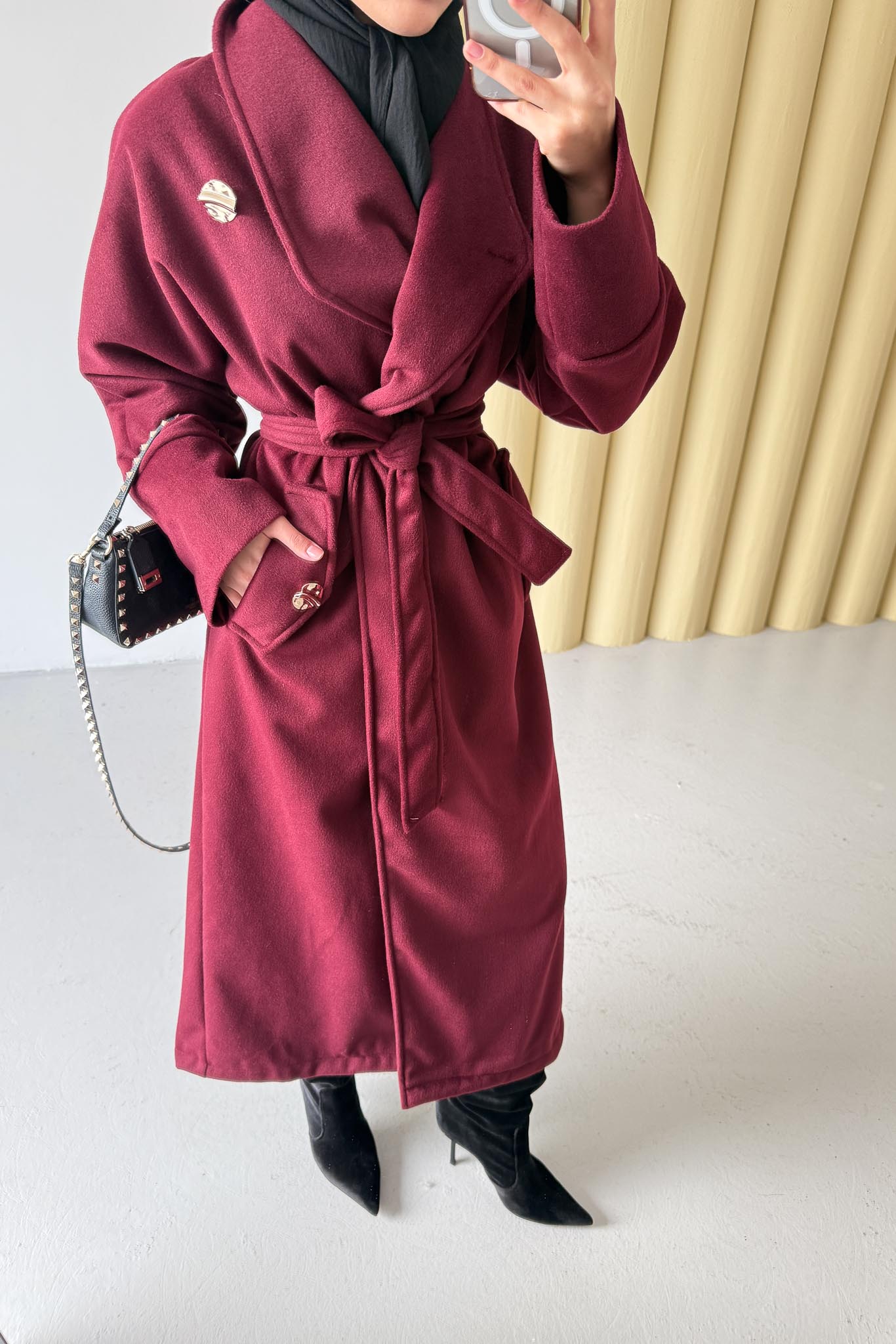 Kruvaze Model Kaban Bordo