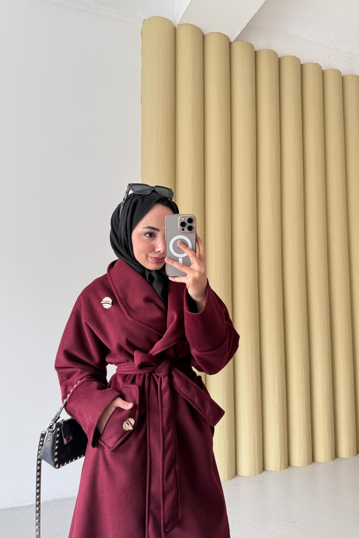 Kruvaze Model Kaban Bordo