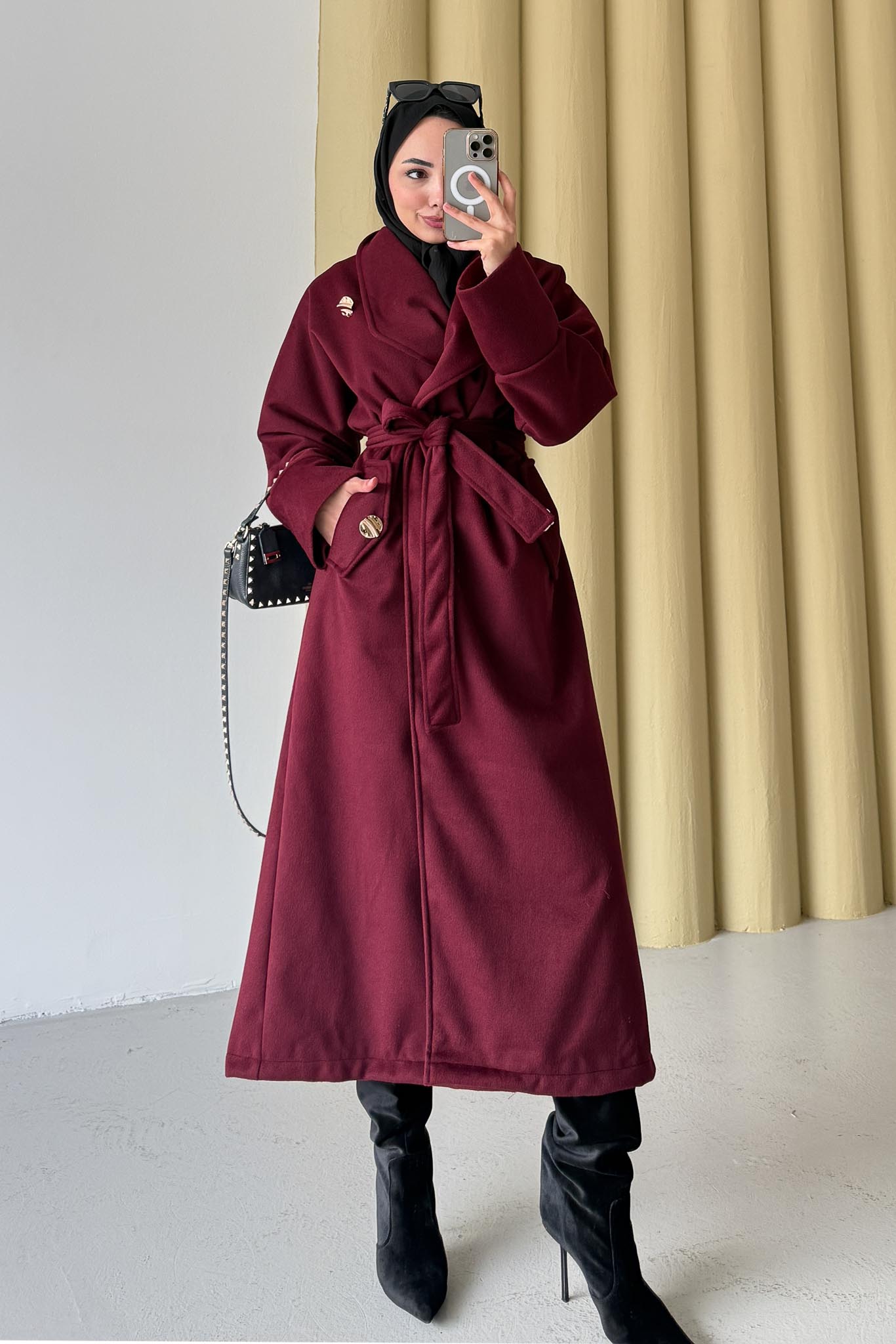 Kruvaze Model Kaban Bordo