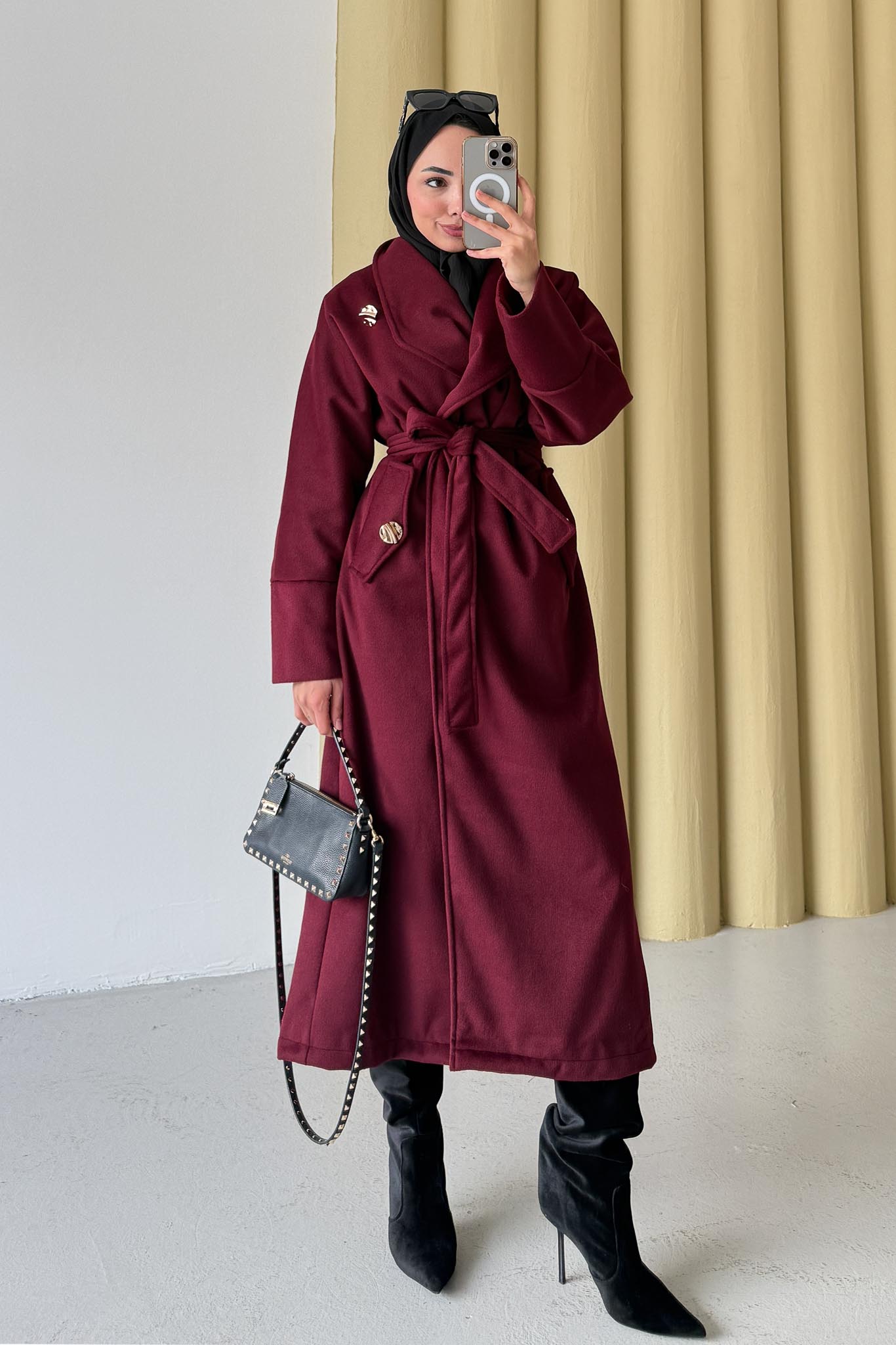 Kruvaze Model Kaban Bordo