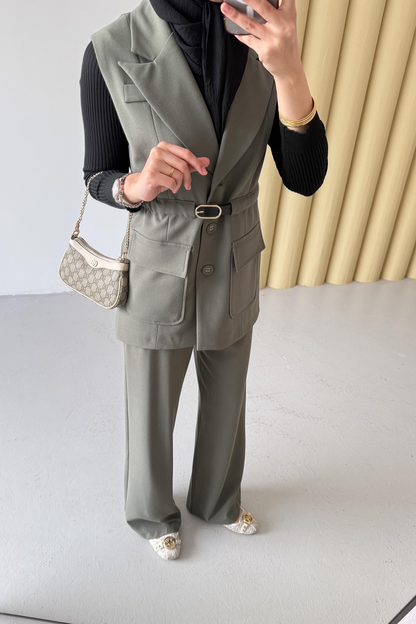 Armia Pleated Detailed Suit Light Lilac