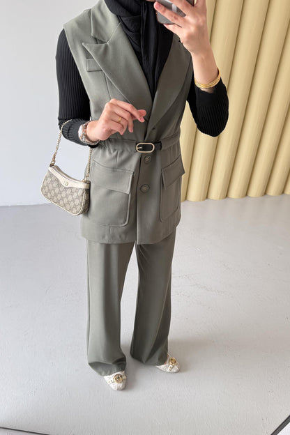 Armia Pleated Detailed Suit Light Lilac