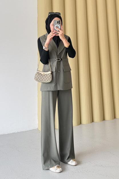 Armia Pleated Detailed Suit Light Lilac