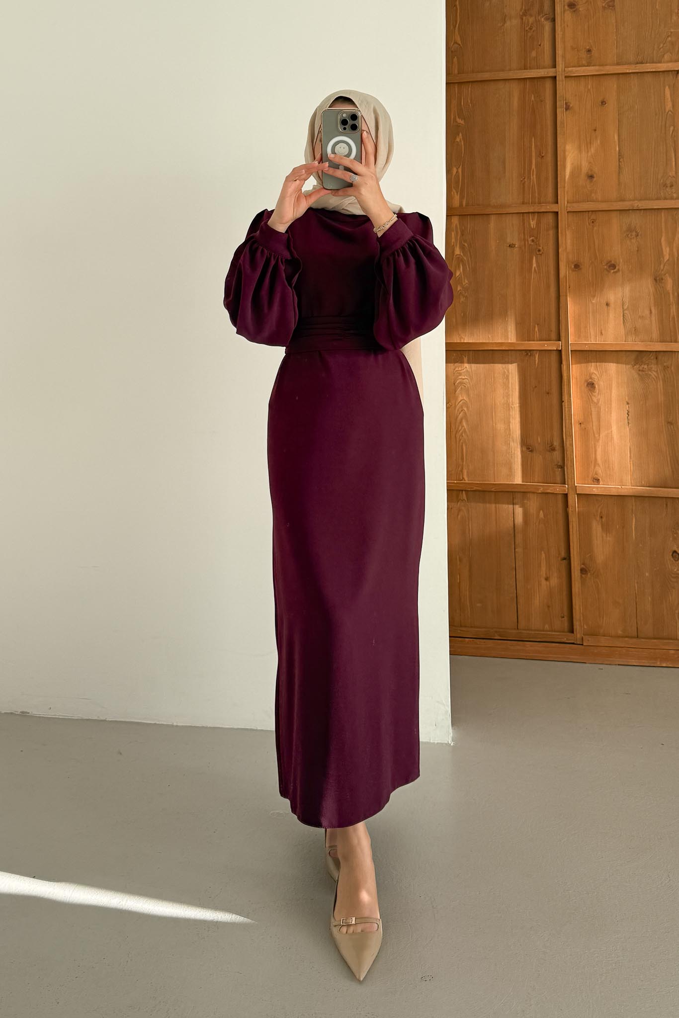 New Hurrem Evening Dress Burgundy