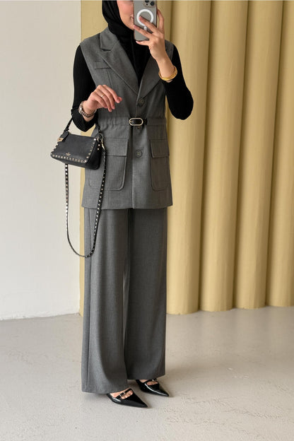 Armia Pleated Detailed Suit Light Lilac