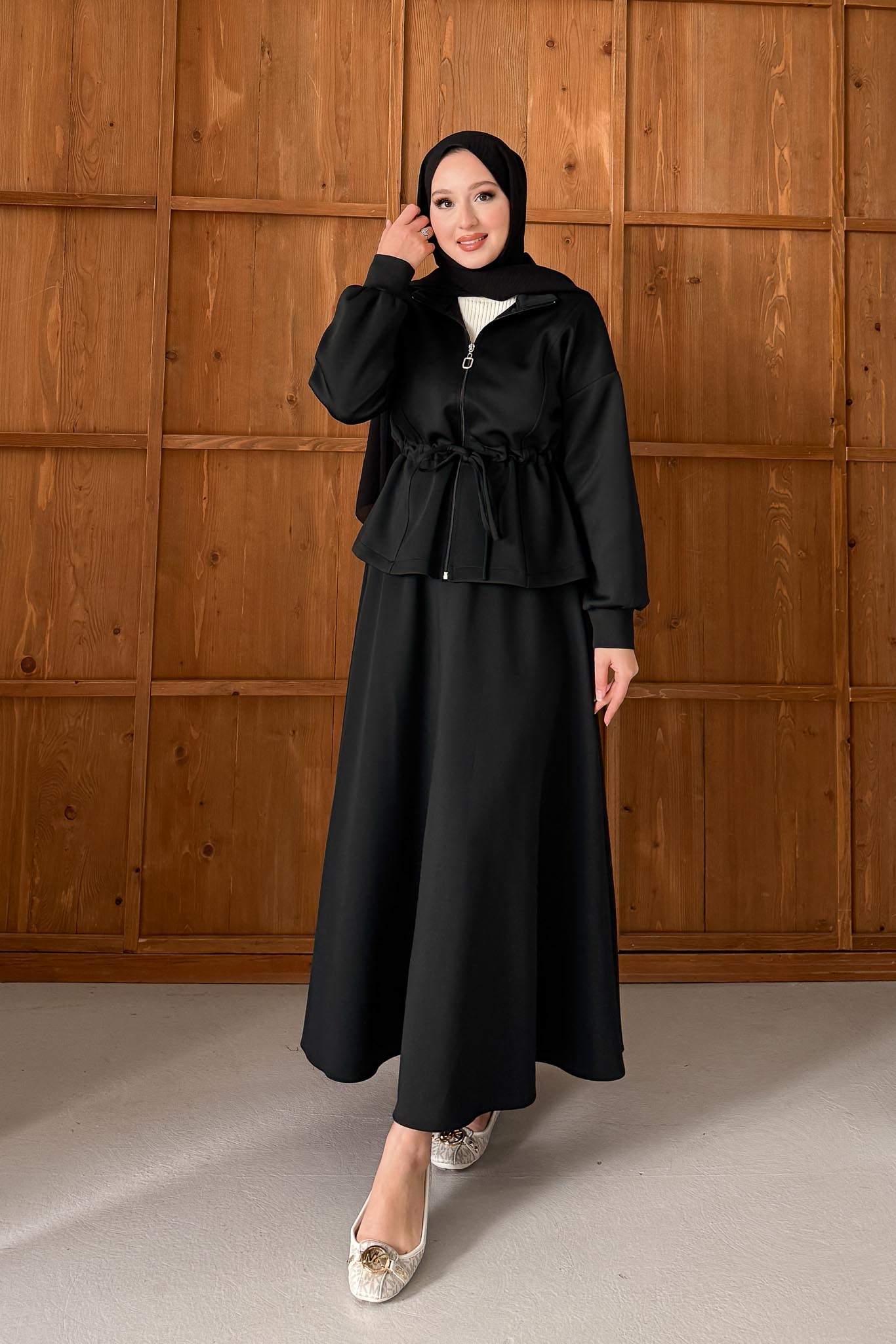 Afra Asymmetric Suit Indigo