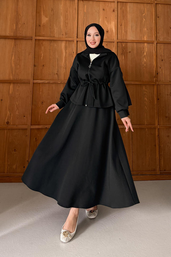Afra Asymmetric Suit Indigo