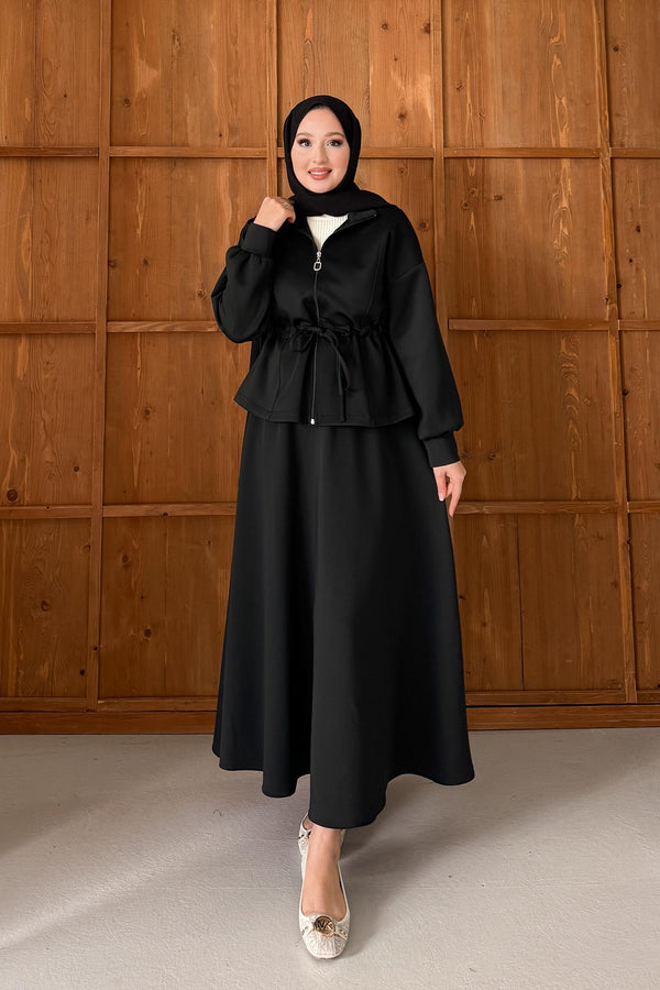 Afra Asymmetric Suit Indigo