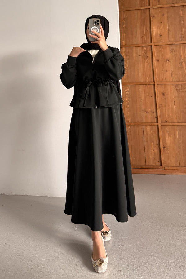 Afra Asymmetric Suit Indigo