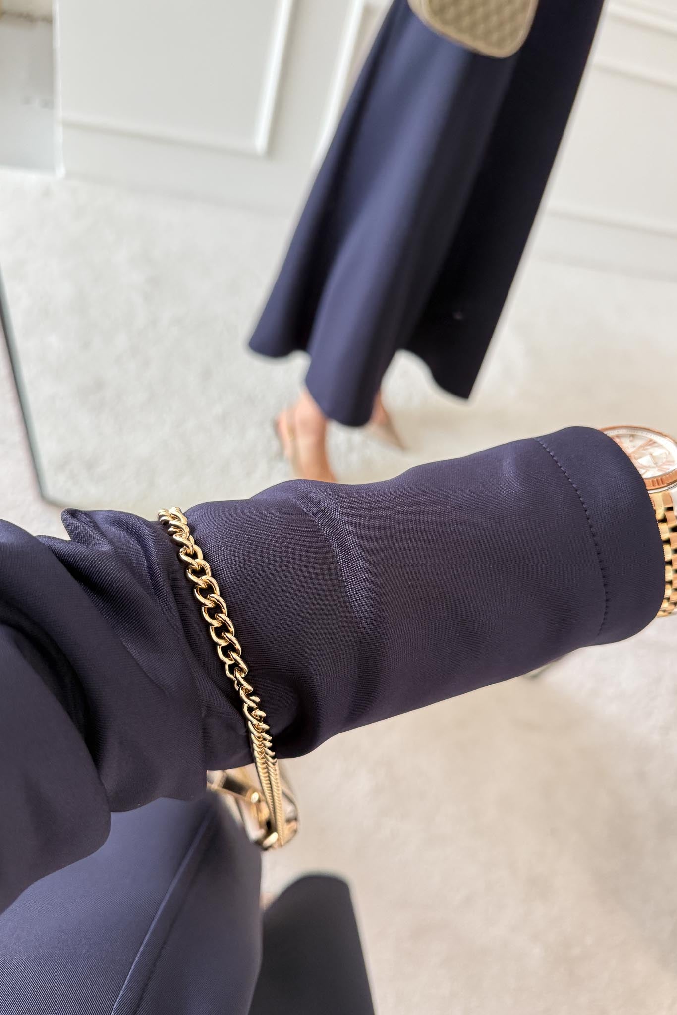 Yaldızlı Elbise Lacivert