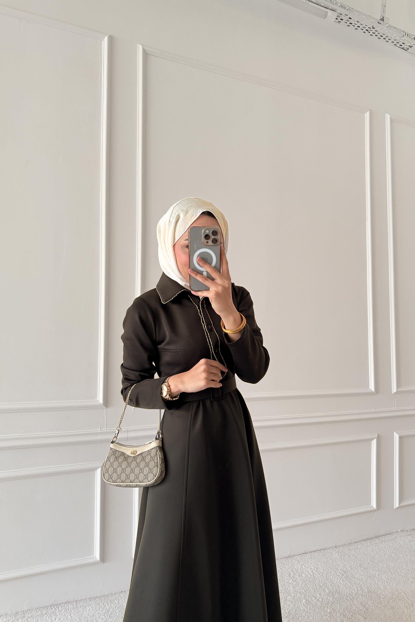 Yaldızlı Elbise Siyah