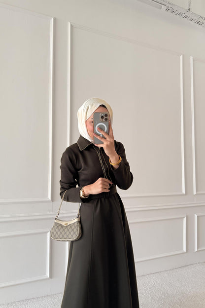 Yaldızlı Elbise Siyah