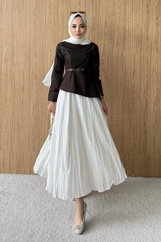 Nirva Kot Takım Kahverengi