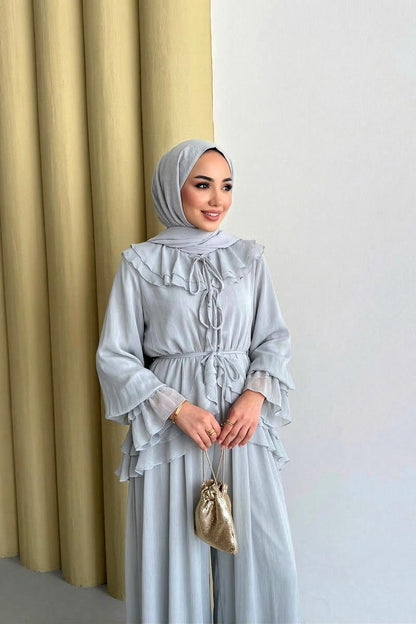 Nora Şifon Takım Gri