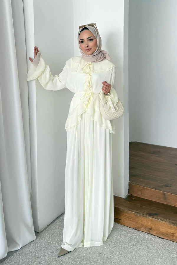 Ajda Pleated Skirt Set Petrol