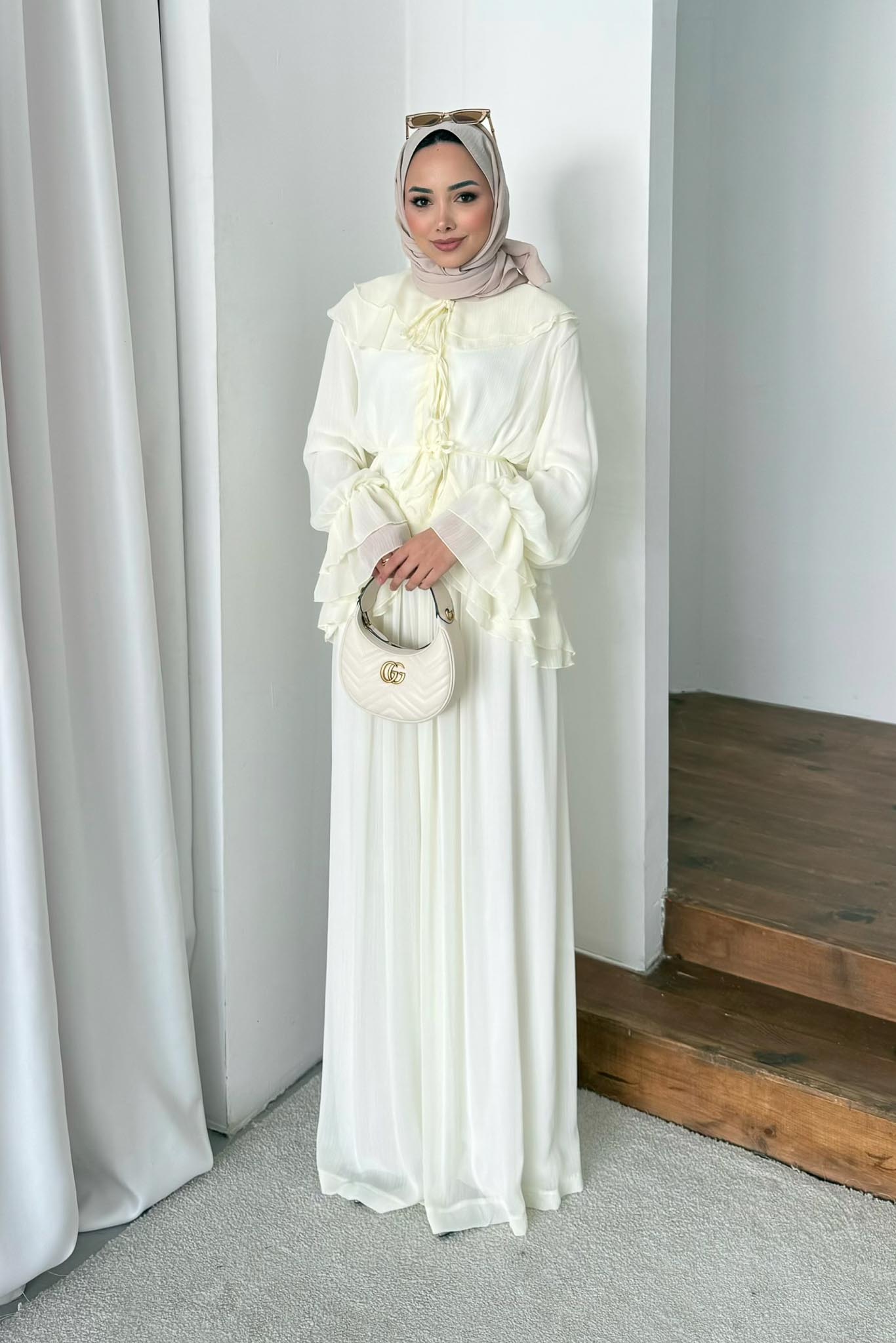 Ajda Pleated Skirt Set Petrol