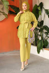 Olive Lace Suit Beige