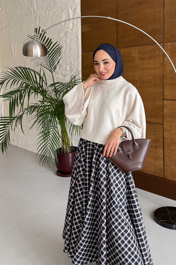 Flare Oversize Kazak Ekru