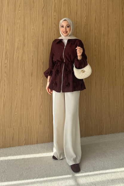 Ales Shoulder Lace Shirt Ecru