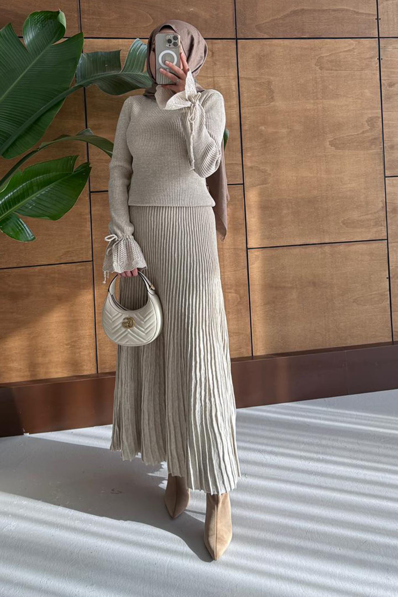 Parıltı Simli Etek Takım Taş