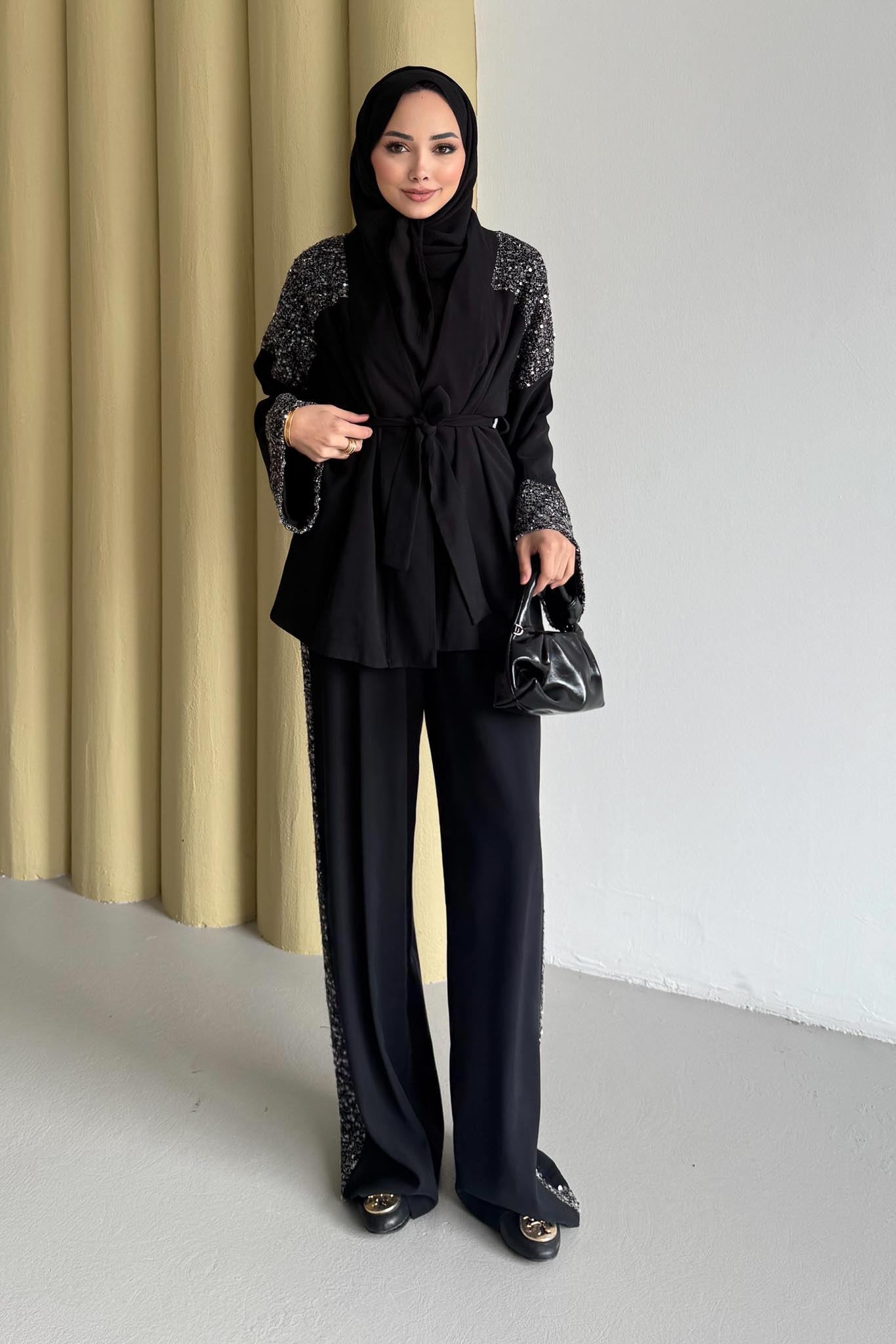 Payetli Takım Siyah(Ön Sipariş)