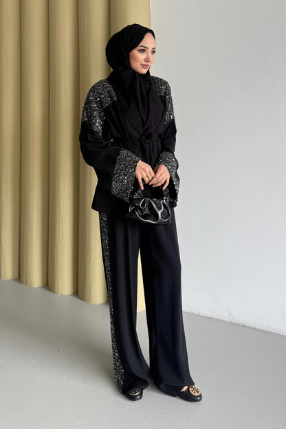 Payetli Takım Siyah(Ön Sipariş)