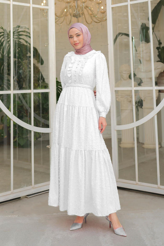 Peary Cutwork Dress Black