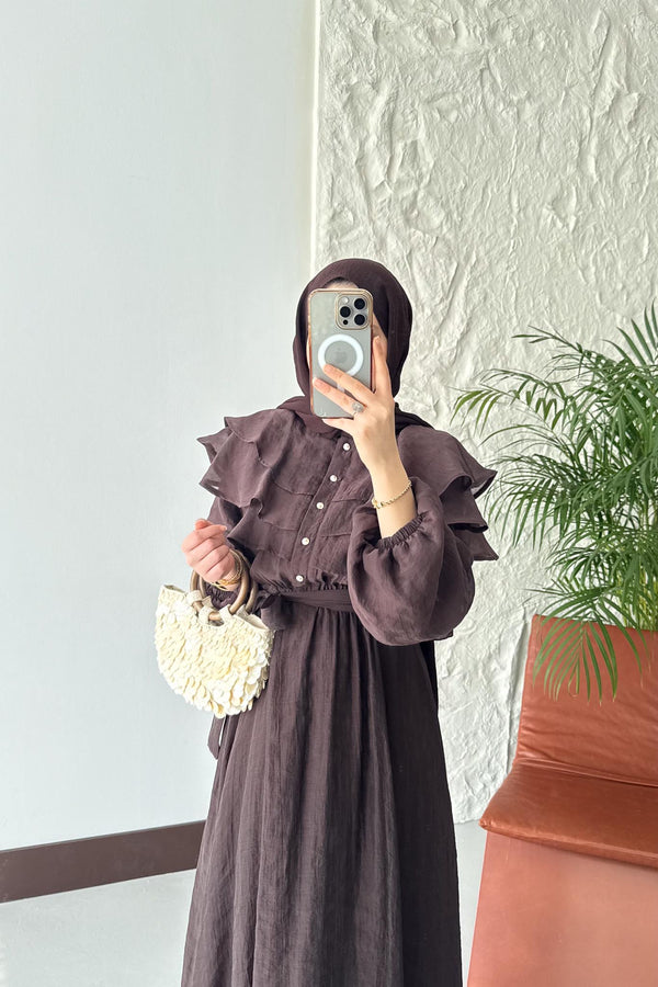Ajda Pleated Skirt Set Petrol